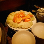 四川料理 川府 - この日はオレンジとメロン