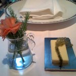 「花」と「無塩バターと海葡萄」