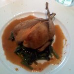 レストラン ヒロミチ - オマール海老のムースを詰めたドンブ産うずらの　“プルプル”