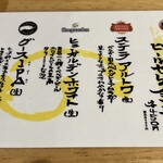 人類みな麺類 - 【再訪】メニュー