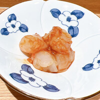 築地青空三代目 丸の内 - 牡丹海老の醤油麹合え(絶品)