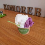 KOMOREBI gelato - 牧場ミルクとブルーベリーヨーグルト