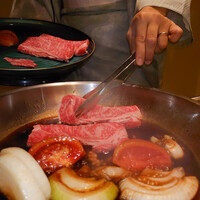 懐石 三田ばさら 別邸 - トマトすき焼き