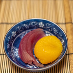 よし町 - 2022.8 杏子蜜煮、紫玉葱土佐酢漬け