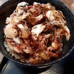 正乃家 - 紅生姜のかき揚げ丼