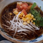 正乃家 - 角切りトマトの冷かけ蕎麦