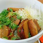 小さな食堂 ヒロ - 自家製チャーシュー丼 (税込)550円 ※チャーシュー拡大 (2022.08.02)