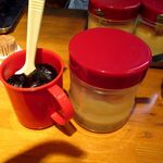 ふきや - 自家製ソースとマヨネーズを…。