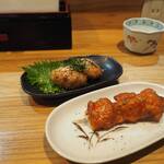 卓 - つくね、イカ天串