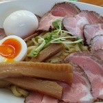 俺のラーメン あっぱれ屋 - 『スーパーつけ麺・並』チャーシュー、味玉トッピング～♪(^o^)丿