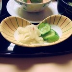 日本料理 にじ - 香の物　糠漬け　味わいがとても深かったです。