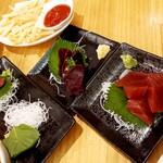 築地市場食堂 松本駅前店 - クジラ刺身