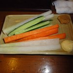 串鐵 - 野菜スティック　大根を一本食べた後（笑）