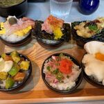 TOKYO FISHERMAN'S WHARF UOHIDE - プレミアムおちょこ丼ランチ　1980円