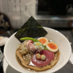 酒肴場 屯 - 【限定】冷やしらぁ麺（真昆布水×八戸産煮干し出汁）¥1000