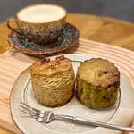 アンドテイ - 『玄米茶(オーツミルク、甘さ：普通、Hot)』
      『塩こうじスコーン 抹茶といちじく』
      『全粒粉のスコーン ほうじ茶とピーカンナッツ』