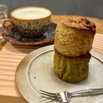 アンドテイ - 『塩こうじスコーン 抹茶といちじく』
      『全粒粉のスコーン ほうじ茶とピーカンナッツ』