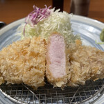 Tonkatsu Hibiki - ランチ終了し1800円のロース定食に。
