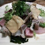 九つ井 - シーフードサラダ１，８００円。