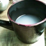 九つ井 - 蕎麦湯。