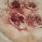 トラットリア ラ ブリアンツァ - かなり高レベルなデザートピッツァ。オレンジとバニラ。