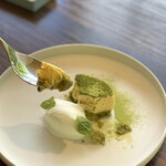 アコルドゥ - 『緑のティラミス』月ヶ瀬緑茶のパウダー