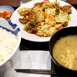 松屋 - 　回鍋肉定食キムチ　750円