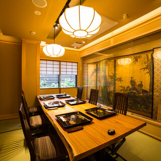 For dinners, entertainment, and anniversaries ◎All rooms are private rooms in a luxurious Japanese space