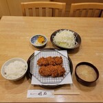 とんかつ 明石 - ベーコンかつ定食