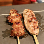 Hakata No Yoru Yakitori Maru - かわ、つくね