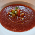 大磯迎賓舘 - 本日のスープ(冷製トマトのスープ)