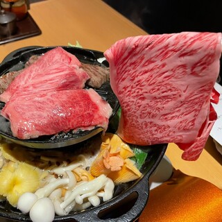 Shabu kikurogewagyuushabu shabu sukiyaki semmonten - 美味しい焼肉＆しゃぶしゃぶ！食べ放題、飲み放題付きプランもございます。黒毛和牛霜降り肉と赤身肉・特上カルビ・牛タン、野菜も食べ放題でヘルシー＜焼肉しゃぶしゃぶコース＞