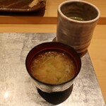 鮨 イシジマ - ・あおさの味噌汁