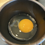 ゆで太郎 - 生卵をこの後で溶きます