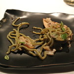 フロリレージュ - 和歌山産　竹の子のローストと鮑のビゴリ