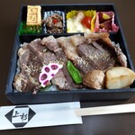 米沢牛炭火焼肉 上杉 - サーロインステーキ重(3000円)