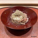御料理 寺沢 - トリュフを削りかけ