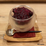 御料理 寺沢 - ブルーベリーのコンポートとジュレとチーズのブランマンジェ