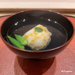 御料理 寺沢 - 海胆真薯の椀物