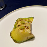 abysse - ホッキ貝を揚げて使用してます。ルイユ　生カボチャ　フェンネル