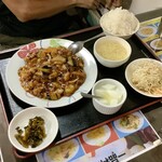 壱岐食堂 - 麻婆ナス定食 700円+税