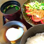 鈴屋 - ■『黒定食』棒々鶏定食 シビ辛花山椒仕立て