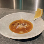 Nose to Tail - ハチノスの夏みかん添えスープ