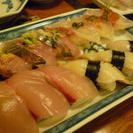 寿司処 味喜 - ☆２階席だったのでお皿に盛り盛り（≧▽≦）～♡☆