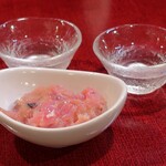 つかふき屋 - 鶏塩辛和え