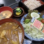 Ougonhi Sobashokudou Atsugi Choujuan - カレー丼のもりそばセットです。（2022年７月）