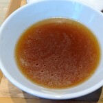 宍道湖しじみ中華蕎麦 琥珀 - スープ割 ♪
