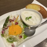 勇杏 - スープ/サラダ/パン