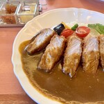 カレーの木 - 「厚切りカツカレー」¥940 + 1辛¥60