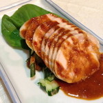 盤古茶屋 - １，０００円セットの棒々鶏（これに生ビールと餃子がついて１，００円です）２０１３年３月